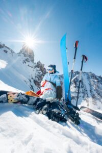 Splitboard con pieles